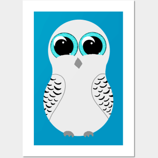 Bright Eyed Owl Posters and Art